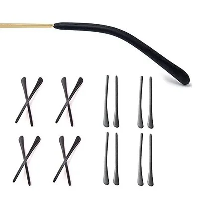 8 Pairs Eyeglass End Tips Ear Sock Pieces Antislip Tube Replacement Tips Silicon